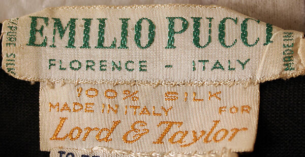 Ensemble, Emilio Pucci (Italian, Florence 1914–1992), silk, Italian