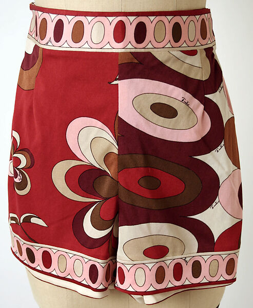 Shorts, Emilio Pucci (Italian, Florence 1914–1992), silk, Italian 