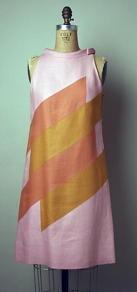 Ensemble, Mila Schön (Italian, born Yugoslavia, 1916–2008 Alessandria), linen, plastic, Italian