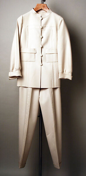 Pantsuit, Mila Schön (Italian, born Yugoslavia, 1916–2008 Alessandria), wool, Italian 