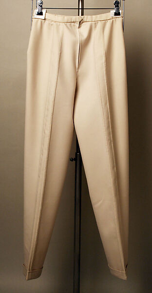 Pantsuit, Mila Schön (Italian, born Yugoslavia, 1916–2008 Alessandria), wool, Italian