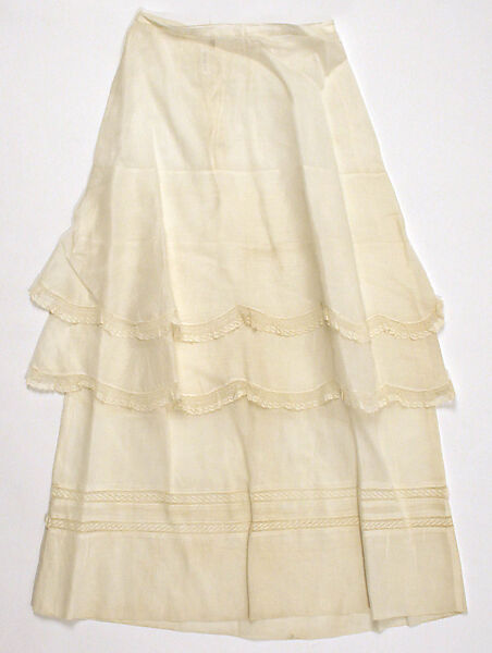 Dress, linen, cotton, American