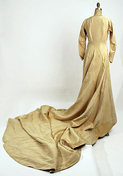 Wedding ensemble, Muriel King (American, 1900–1977), silk, cotton, American