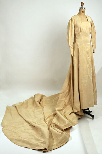 Wedding ensemble, Muriel King (American, 1900–1977), silk, cotton, American 