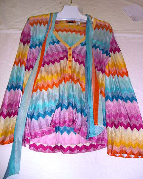 Ensemble, Missoni (Italian, founded 1953), rayon, Italian