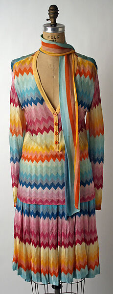 Ensemble, Missoni (Italian, founded 1953), silk, Italian 