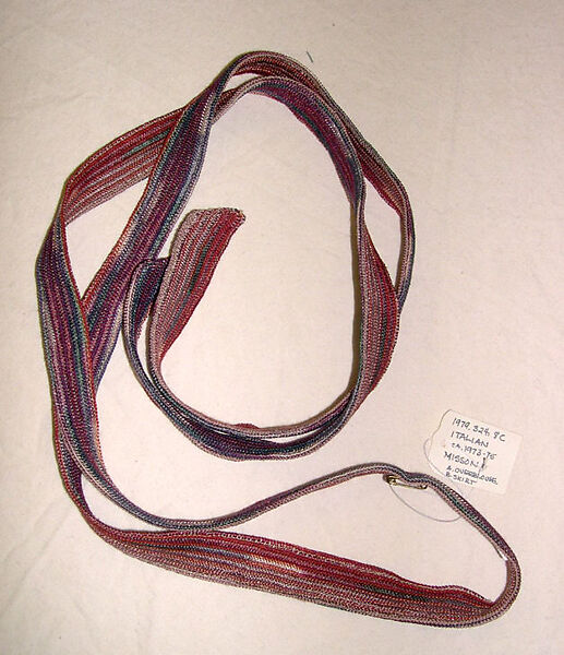 Evening ensemble, Missoni (Italian, founded 1953), rayon, Italian