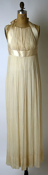 Evening dress, Sarmi, silk, American 