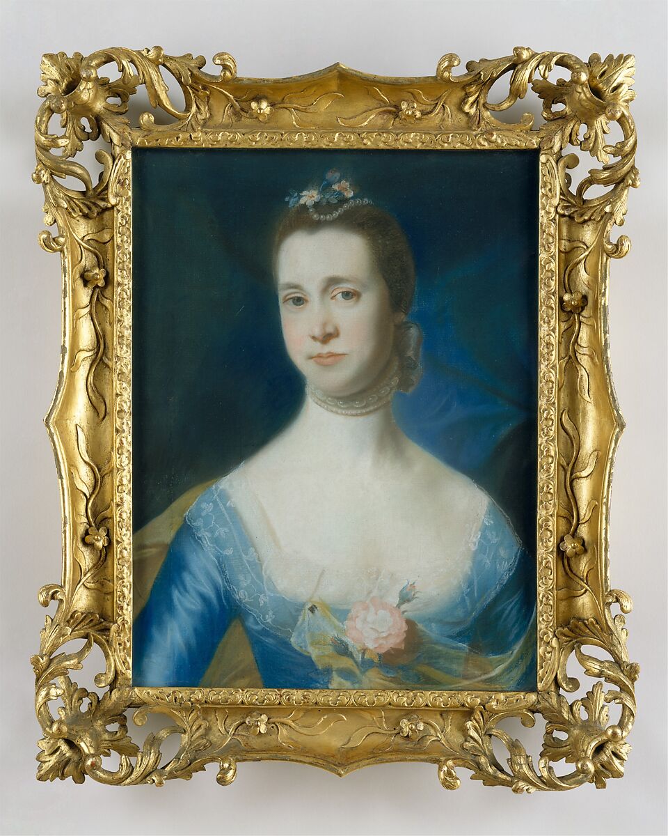 Mrs. Edward Green (Mary Storer), John Singleton Copley (American, Boston, Massachusetts 1738–1815 London), Pastel on laid paper, mounted on canvas, American 