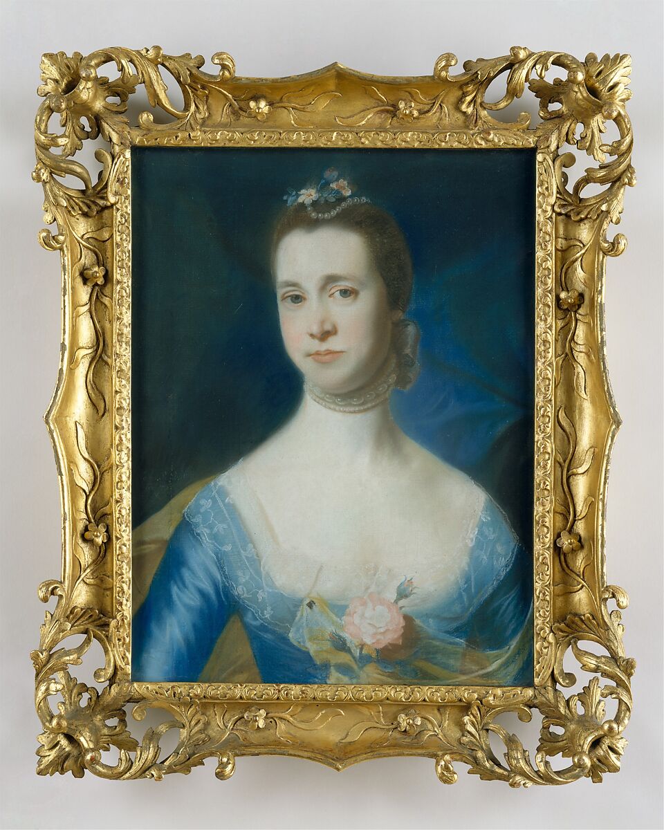 Mrs. Edward Green (Mary Storer), John Singleton Copley  American, Pastel on laid paper, mounted on canvas, American