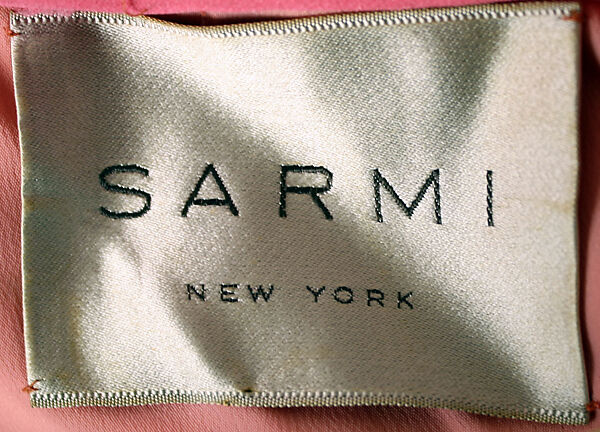 Evening ensemble, Sarmi, silk, nylon, American