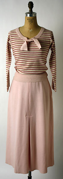 Ensemble, Sonia Rykiel (French, 1968–2019; 2021–present), wool, French