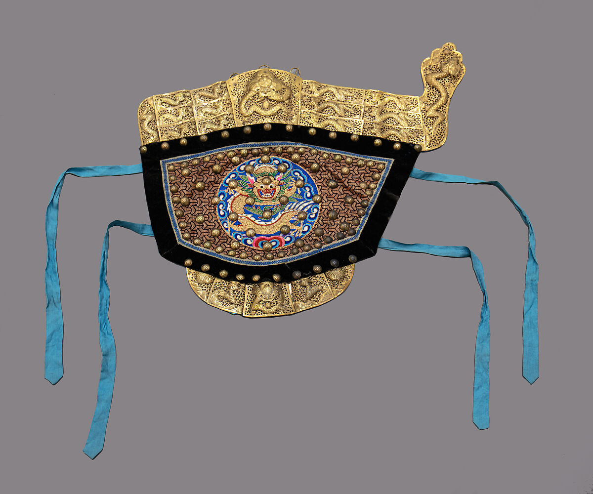 Armor with Archery Equipment and Box, Textile (silk), copper alloy, steel, gold, silver, wood, leather, lacquer, paper, pigment, Chinese