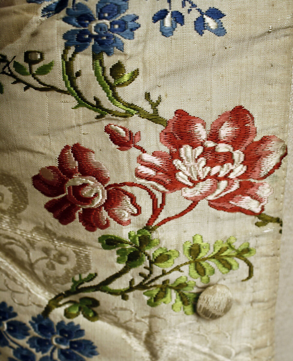 Bodice, silk, American or European