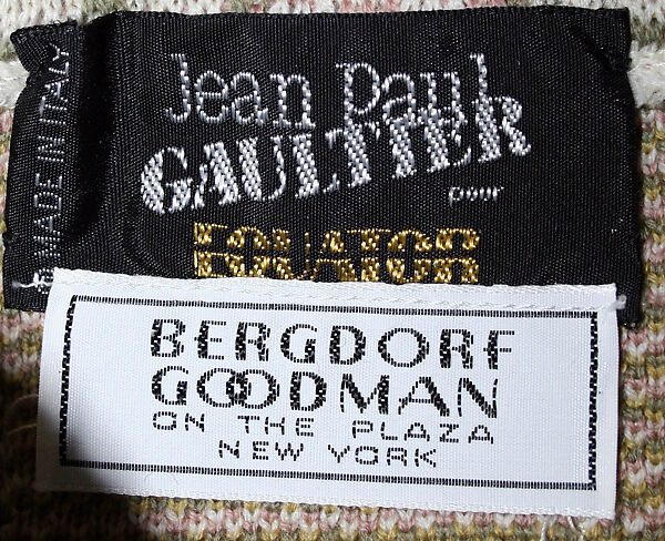 Ensemble, Jean Paul Gaultier (French, born 1952), wool, French