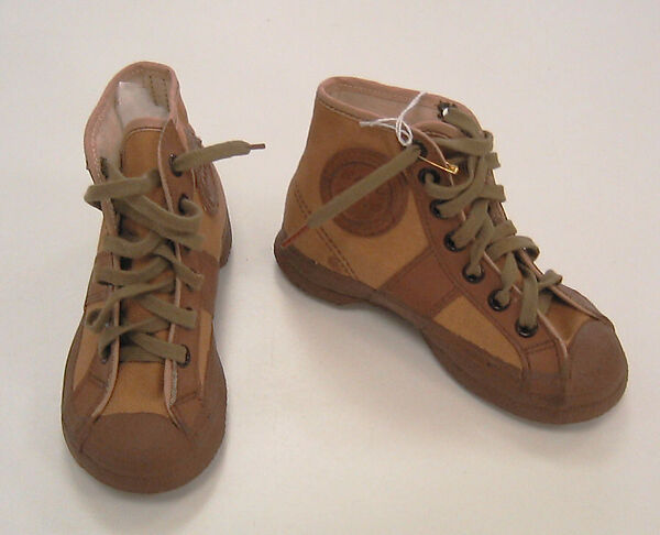 Athletic shoes, Ball Band (American, founded 1898), a,b)cotton, leather, rubber, American