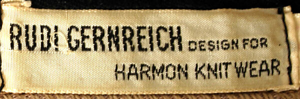 Ensemble, Rudi Gernreich (American (born Austria), Vienna 1922–1985 Los Angeles, California), wool, American