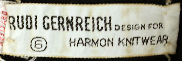 Ensemble, Rudi Gernreich (American (born Austria), Vienna 1922–1985 Los Angeles, California), wool, American