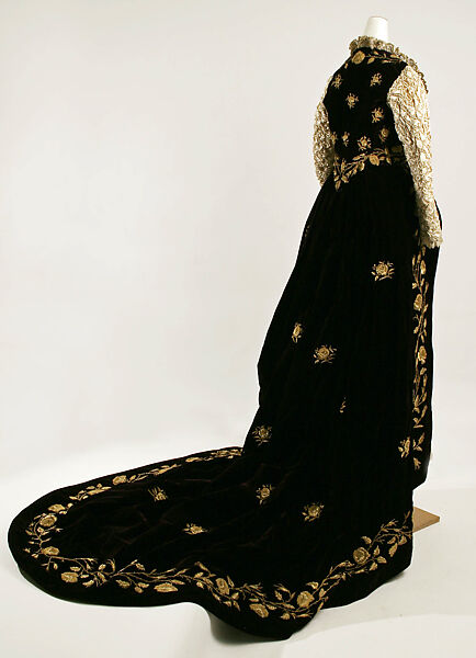 Fancy dress costume, Félix (French, 1846–1901), silk, metal, French