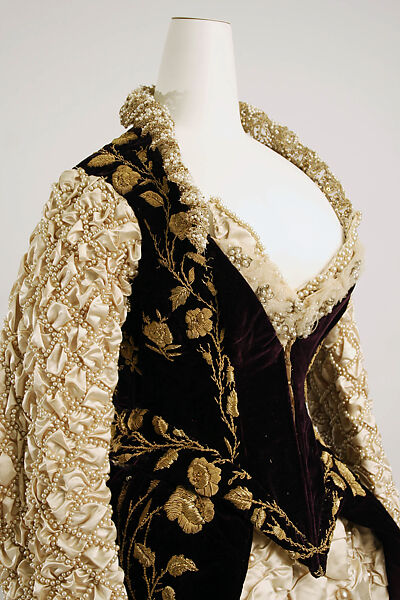 Fancy dress costume, Félix (French, 1846–1901), silk, metal, French