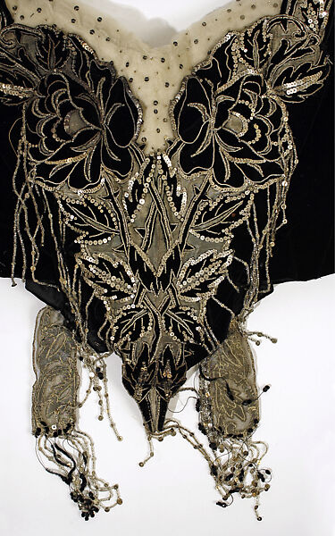 Ball gown, House of Worth (French, 1858–1956), silk, metallic thread, French