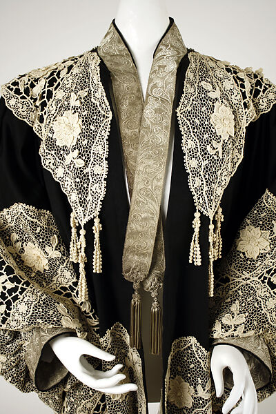 Dolman, House of Worth (French, 1858–1956), wool, metallic thread, French