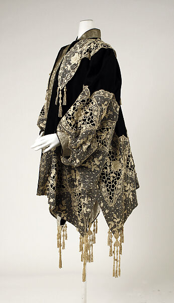 Dolman, House of Worth (French, 1858–1956), wool, metallic thread, French