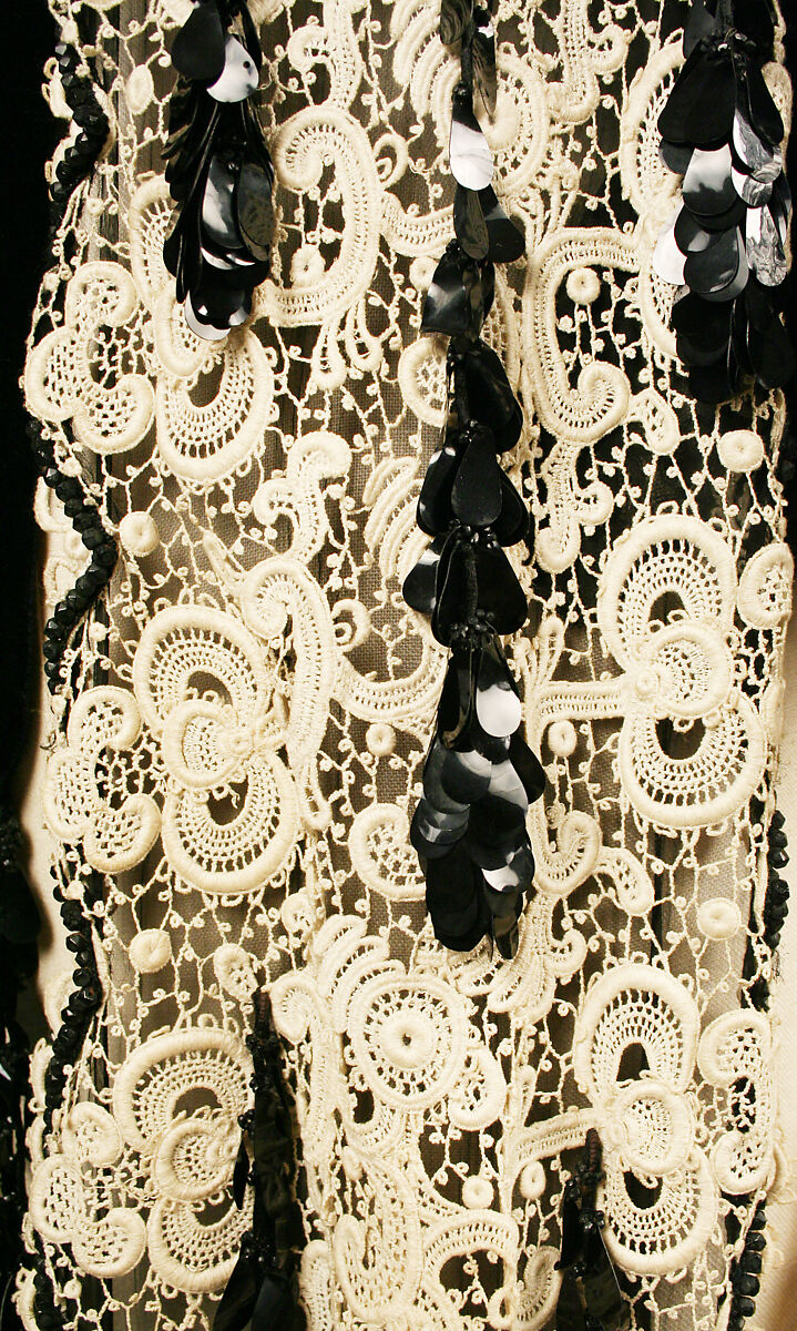 Mantle, House of Worth (French, 1858–1956), silk, sequins, French