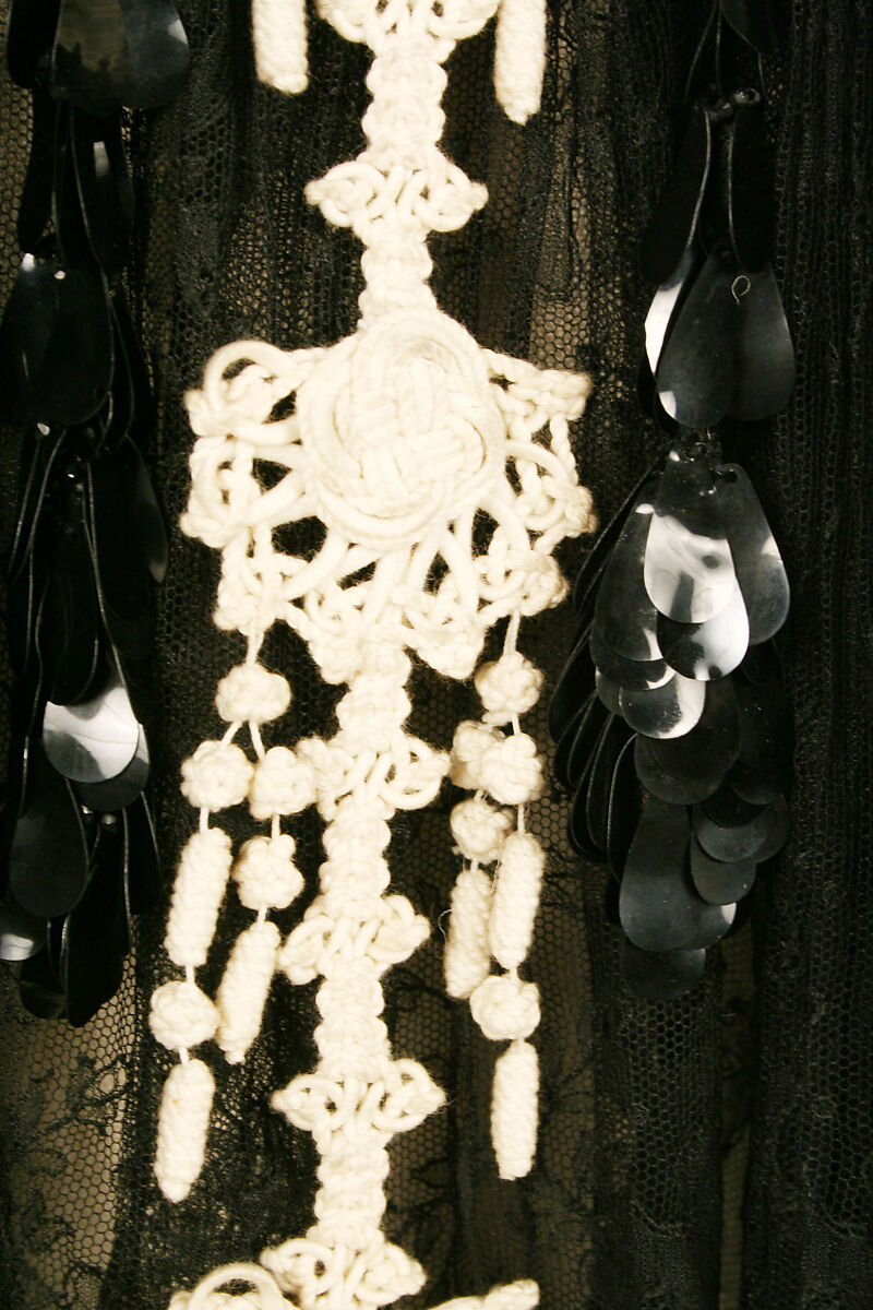 Mantle, House of Worth (French, 1858–1956), silk, sequins, French