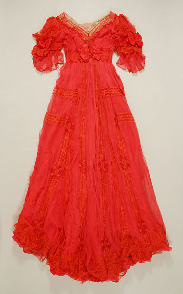 Evening dress, Jacques Doucet (French, Paris 1853–1929 Paris), silk, French