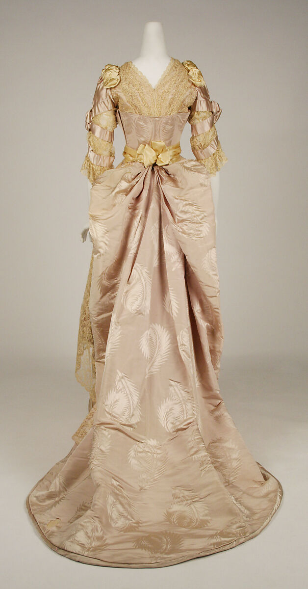Evening dress, House of Worth (French, 1858–1956), silk, French