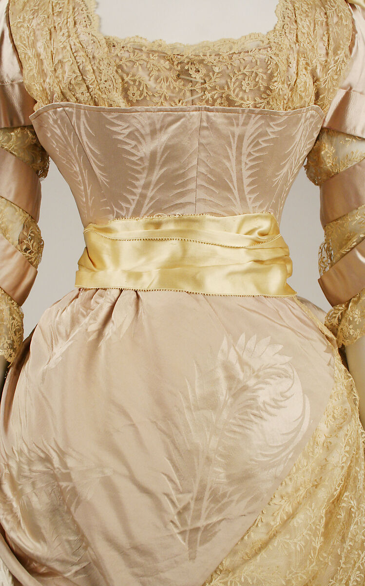 Evening dress, House of Worth (French, 1858–1956), silk, French