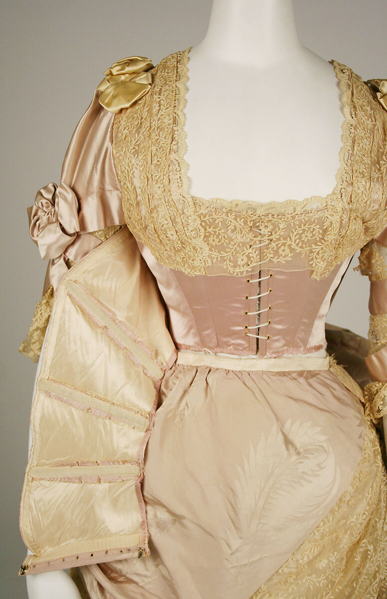 Evening dress, House of Worth (French, 1858–1956), silk, French