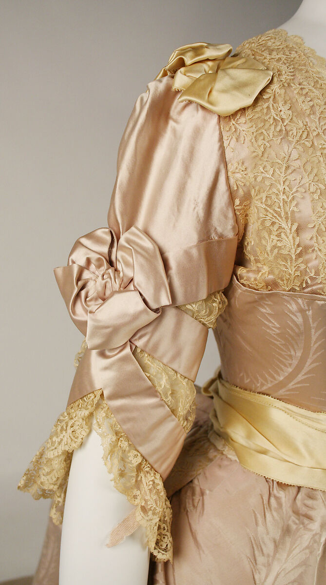 Evening dress, House of Worth (French, 1858–1956), silk, French