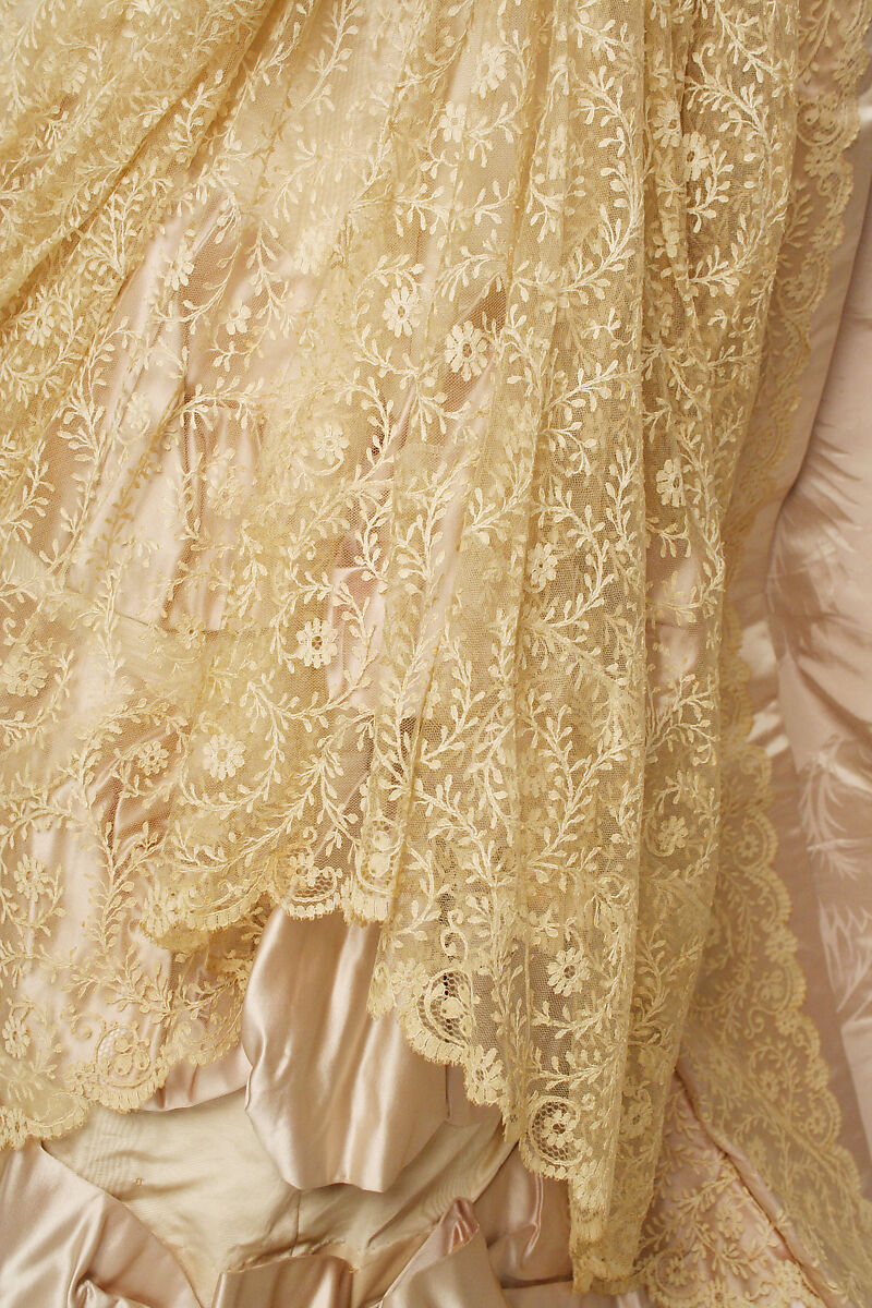 Evening dress, House of Worth (French, 1858–1956), silk, French