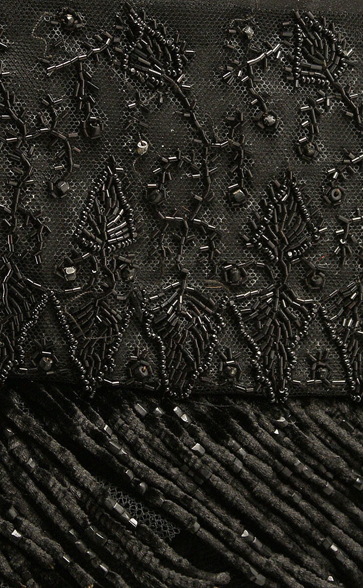 Evening dress, silk, American or European