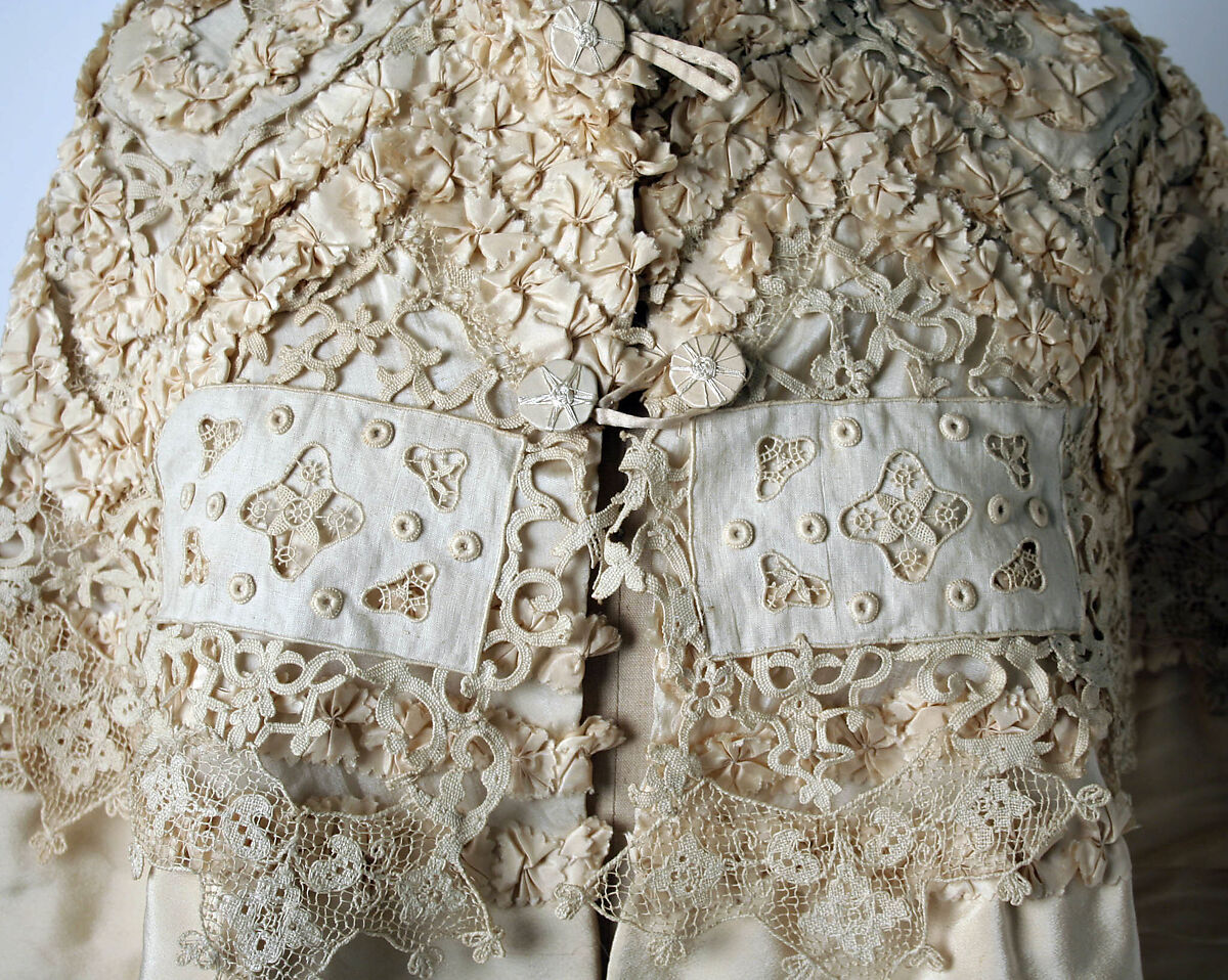 Cape, House of Paquin (French, 1891–1956), silk, French