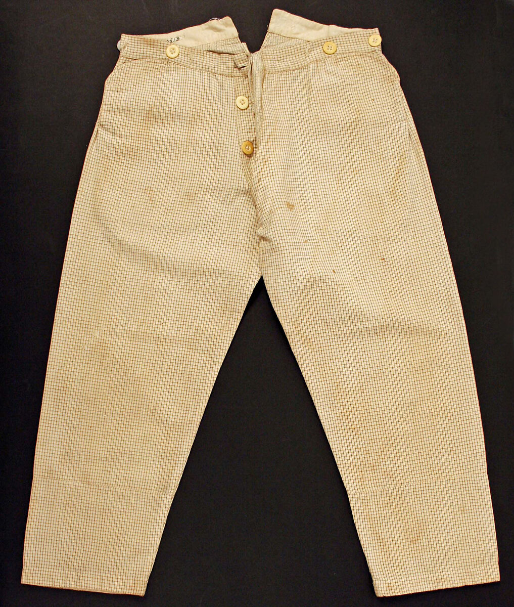 Suit, cotton, American or European