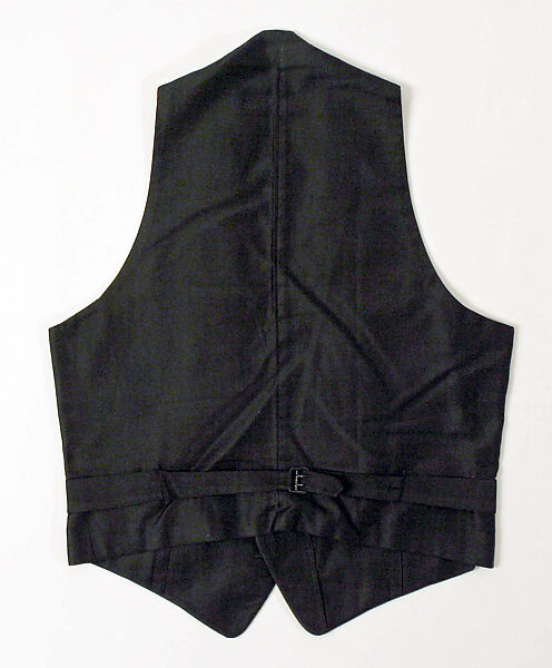 Evening vest, silk, cotton, American