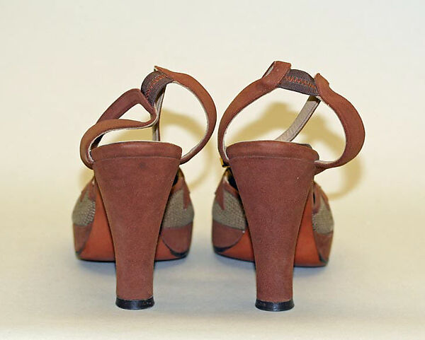 Shoes, leather, American