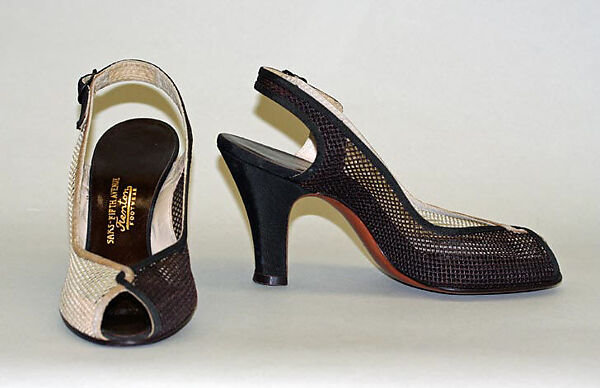 Shoes, Fenton Footwear, synthetic fiber, leather, metal, American 