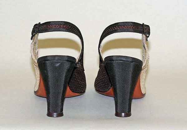 Shoes, Fenton Footwear, synthetic fiber, leather, metal, American