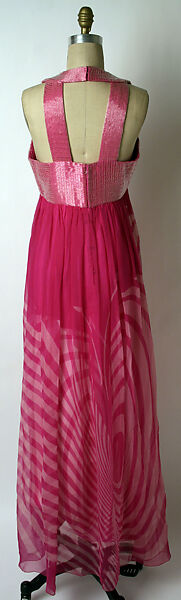 Evening dress, Hanae Mori (French, 1977–2004), silk, glass, Japanese