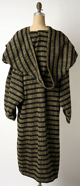Dress, Issey Miyake (Japanese, 1938–2022), wool/cotton blend, Japanese