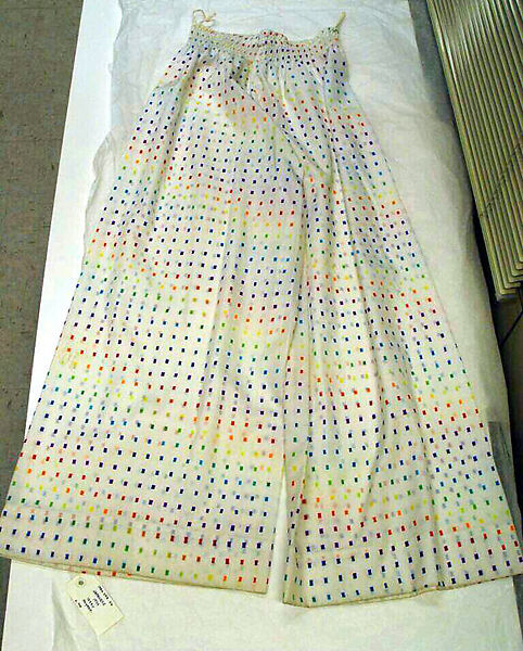 Ensemble, Issey Miyake (Japanese, 1938–2022), cotton, polyester blend, Japanese