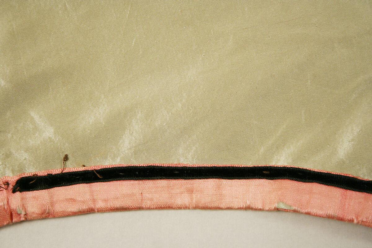 Bodice, silk, American or European