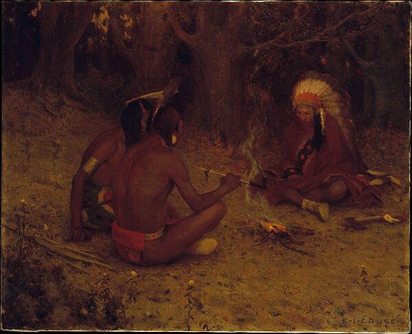 The Peace Pipe, Eanger Irving Couse (1866–1936), Oil on canvas, American 