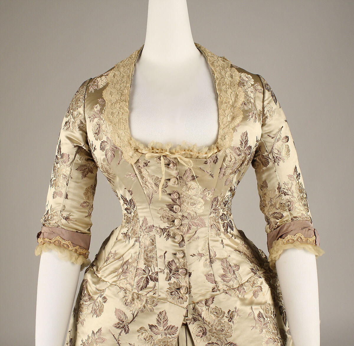 Dress, Mrs. E. Brennen, silk, American
