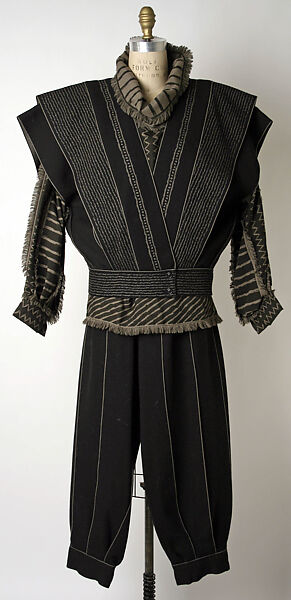 Ensemble, Issey Miyake (Japanese, 1938–2022), wool, Japanese 