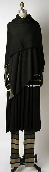 Ensemble, Issey Miyake (Japanese, 1938–2022), synthetic fiber, Japanese 